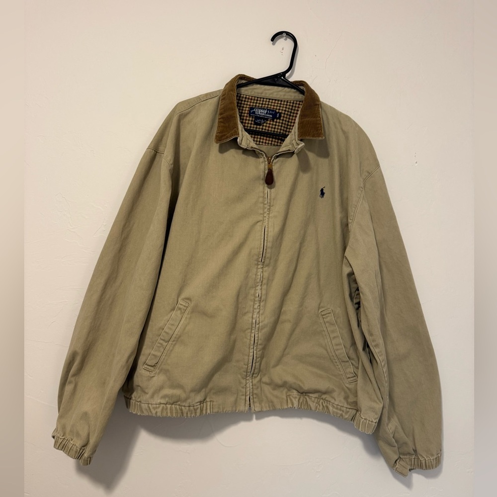 Vintage Polo by Ralph Lauren Khaki Corduroy Collar Men’s Jacket size XXL